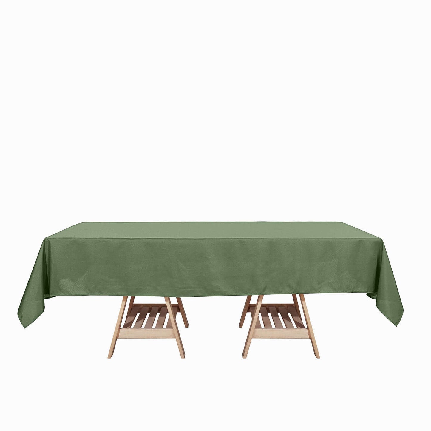 Polyester 60"x102" Rectangle Tablecloth Olive Green - Durable and Stylish Table Cover - Linen Luxes