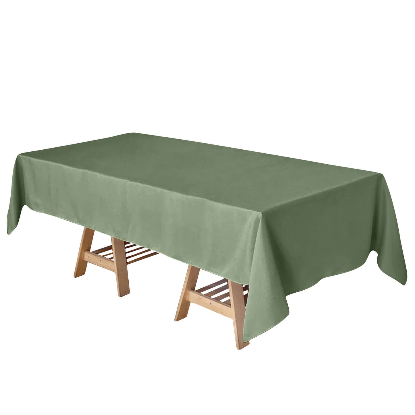 Polyester 60"x102" Rectangle Tablecloth Olive Green - Durable and Stylish Table Cover - Linen Luxes