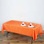 Polyester 60"x102" Rectangle Tablecloth Orange - Durable and Stylish Table Cover - Linen Luxes
