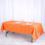 Polyester 60"x102" Rectangle Tablecloth Orange - Durable and Stylish Table Cover - Linen Luxes