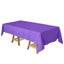 Polyester 60"x102" Rectangle Tablecloth Purple - Durable and Stylish Table Cover - Linen Luxes