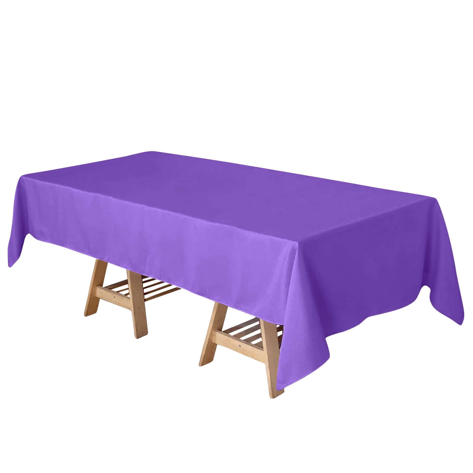 Polyester 60"x102" Rectangle Tablecloth Purple - Durable and Stylish Table Cover - Linen Luxes