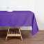 Polyester 60"x102" Rectangle Tablecloth Purple - Durable and Stylish Table Cover - Linen Luxes