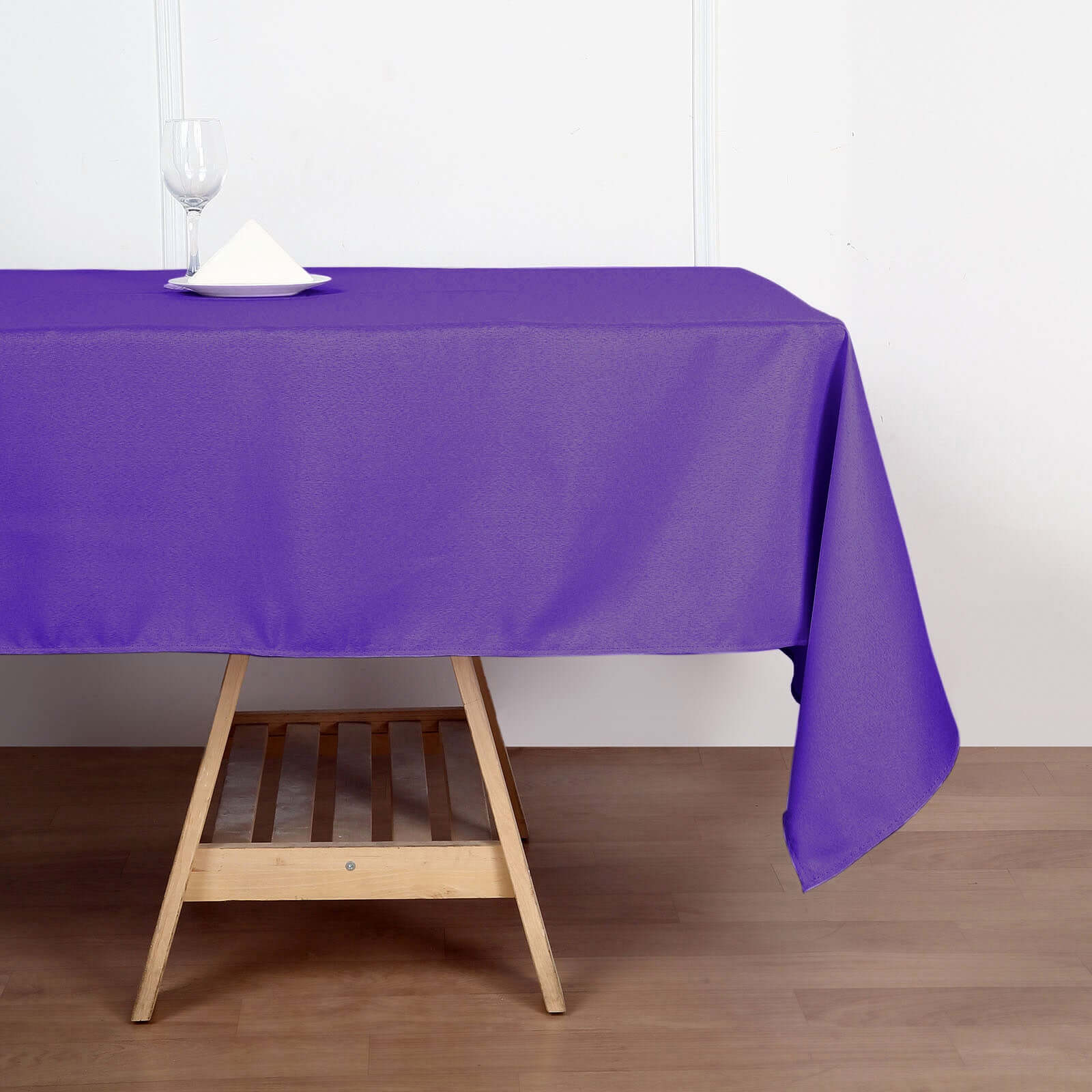 Polyester 60"x102" Rectangle Tablecloth Purple - Durable and Stylish Table Cover - Linen Luxes