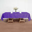 Polyester 60"x102" Rectangle Tablecloth Purple - Durable and Stylish Table Cover - Linen Luxes