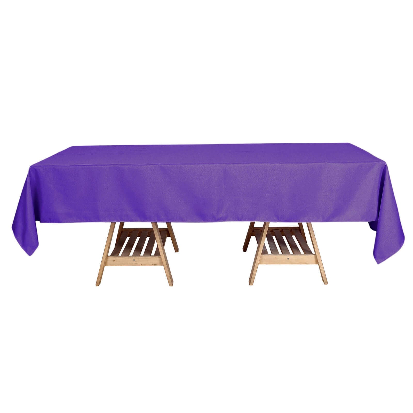 Polyester 60"x102" Rectangle Tablecloth Purple - Durable and Stylish Table Cover - Linen Luxes