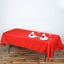 Polyester 60"x102" Rectangle Tablecloth Red - Durable and Stylish Table Cover - Linen Luxes