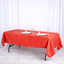 Polyester 60"x102" Rectangle Tablecloth Red - Durable and Stylish Table Cover - Linen Luxes