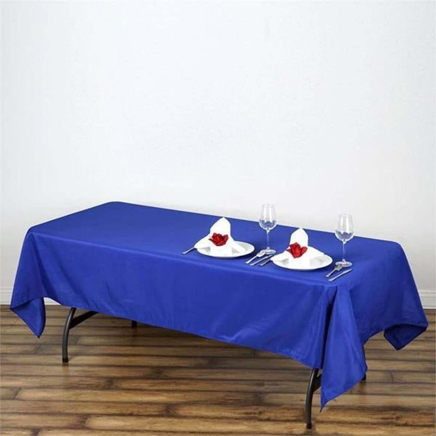 Polyester 60"x102" Rectangle Tablecloth Royal Blue - Durable and Stylish Table Cover - Linen Luxes