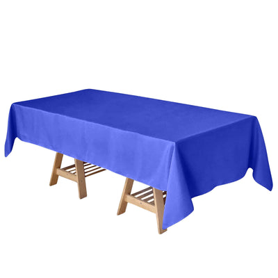 Polyester 60"x102" Rectangle Tablecloth Royal Blue - Durable and Stylish Table Cover - Linen Luxes