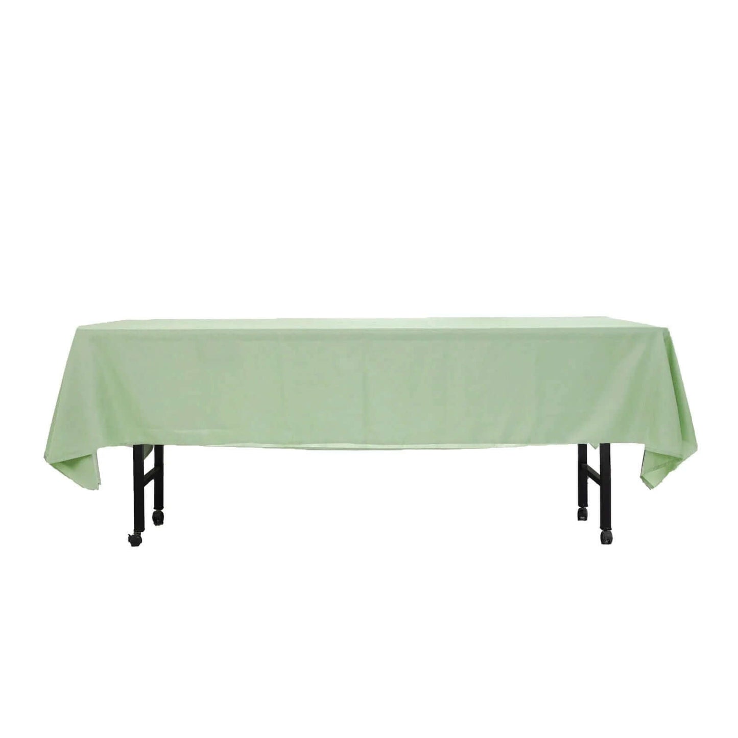 Polyester 60"x102" Rectangle Tablecloth Sage Green - Durable and Stylish Table Cover - Linen Luxes