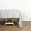 Polyester 60"x102" Rectangle Tablecloth Silver - Durable and Stylish Table Cover - Linen Luxes