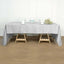Polyester 60"x102" Rectangle Tablecloth Silver - Durable and Stylish Table Cover - Linen Luxes