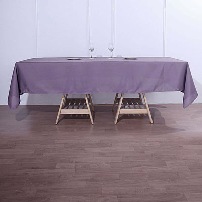 Polyester 60"x102" Rectangle Tablecloth Violet Amethyst - Durable and Stylish Table Cover - Linen Luxes
