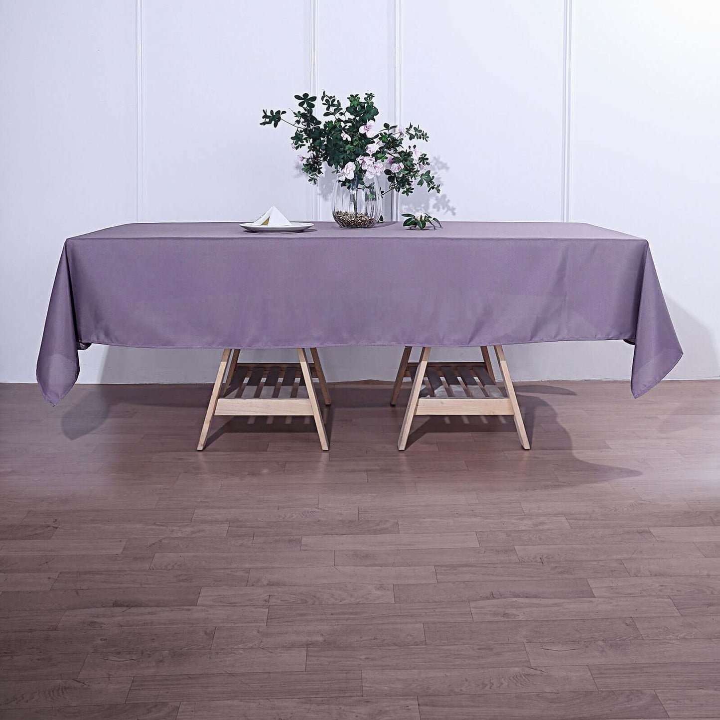 Polyester 60"x102" Rectangle Tablecloth Violet Amethyst - Durable and Stylish Table Cover - Linen Luxes