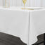 Polyester 60"x102" Rectangle Tablecloth White - Durable and Stylish Table Cover for Special Events - Linen Luxes