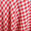 Polyester 60"x102" Rectangle Tablecloth White/Red - Checkered Buffalo Plaid Table Cover - Linen Luxes