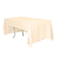 Polyester 60"x126" Rectangle Tablecloth Beige - Wrinkle - Resistant Table Cover - Linen Luxes