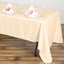 Polyester 60"x126" Rectangle Tablecloth Beige - Wrinkle - Resistant Table Cover - Linen Luxes