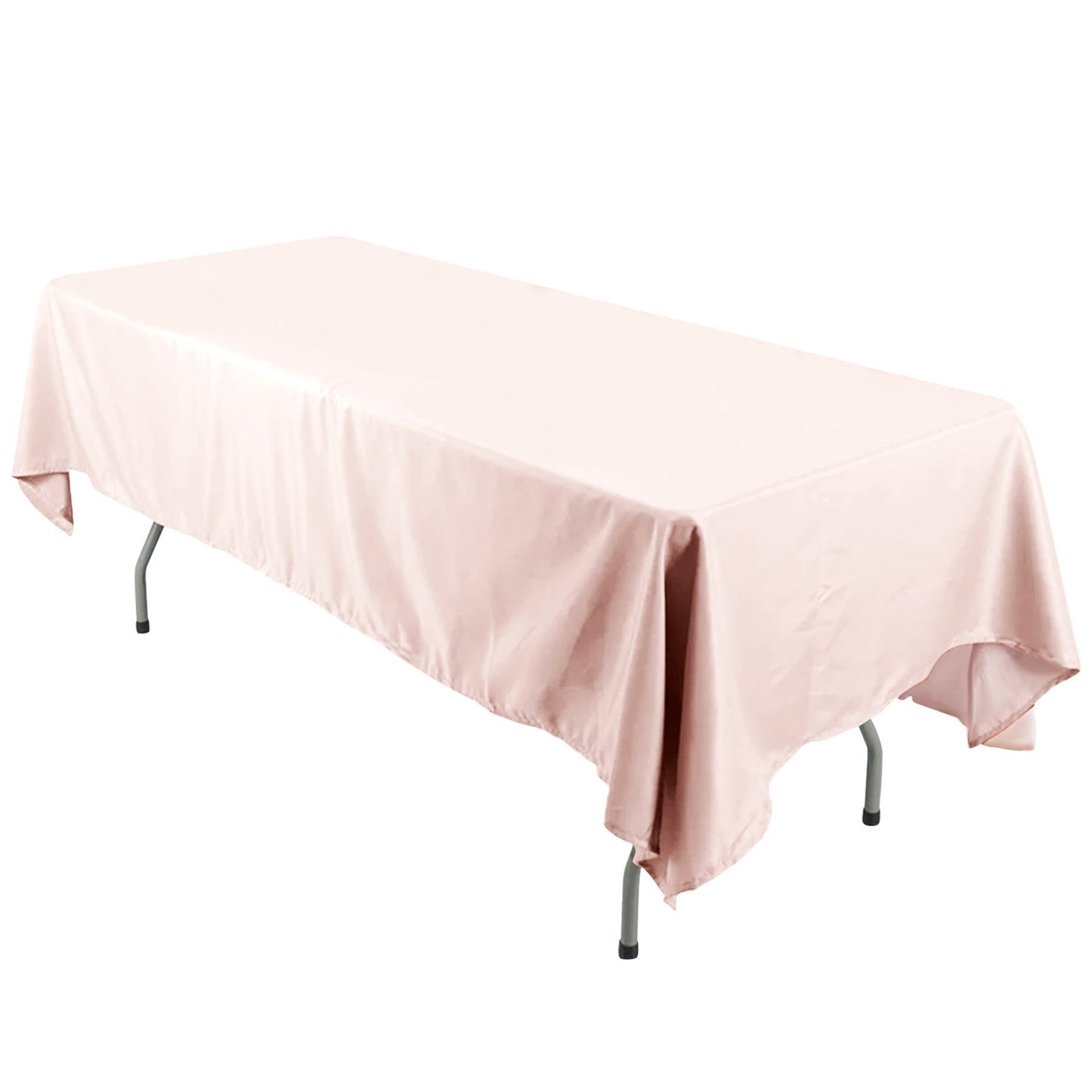 Polyester 60"x126" Rectangle Tablecloth Blush - Wrinkle - Resistant Table Cover - Linen Luxes