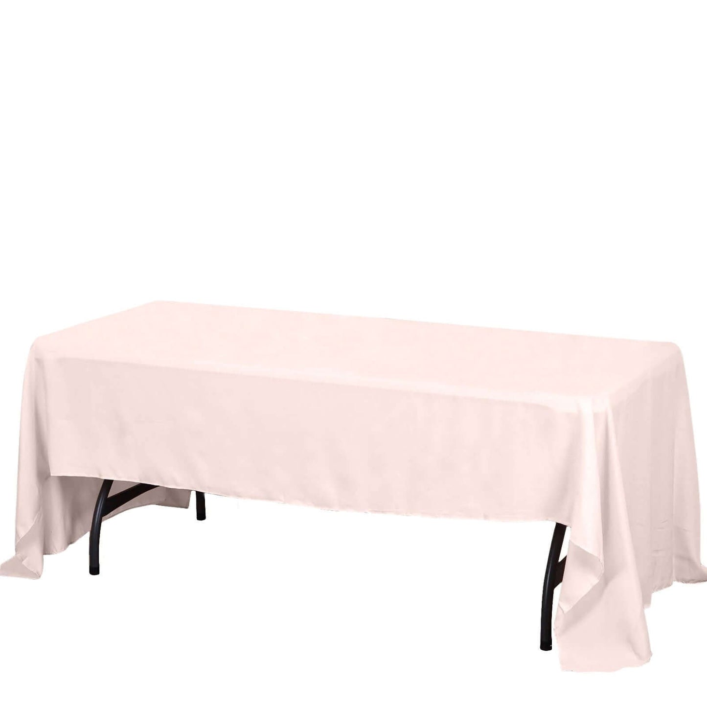 Polyester 60"x126" Rectangle Tablecloth Blush - Wrinkle - Resistant Table Cover - Linen Luxes