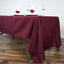 Polyester 60"x126" Rectangle Tablecloth Burgundy - Wrinkle - Resistant Table Cover - Linen Luxes