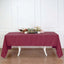 Polyester 60"x126" Rectangle Tablecloth Burgundy - Wrinkle - Resistant Table Cover - Linen Luxes