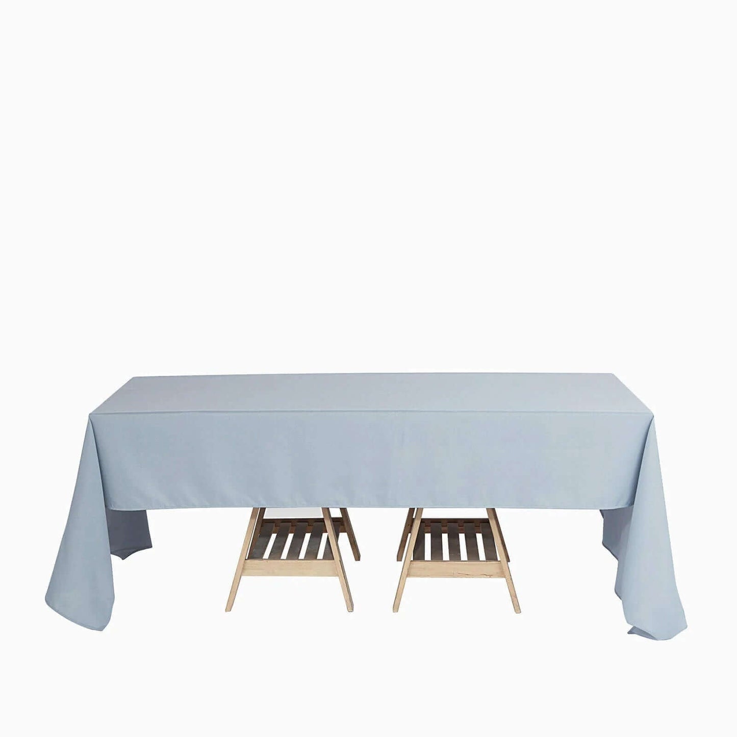 Polyester 60"x126" Rectangle Tablecloth Dusty Blue - Wrinkle - Resistant Table Cover - Linen Luxes