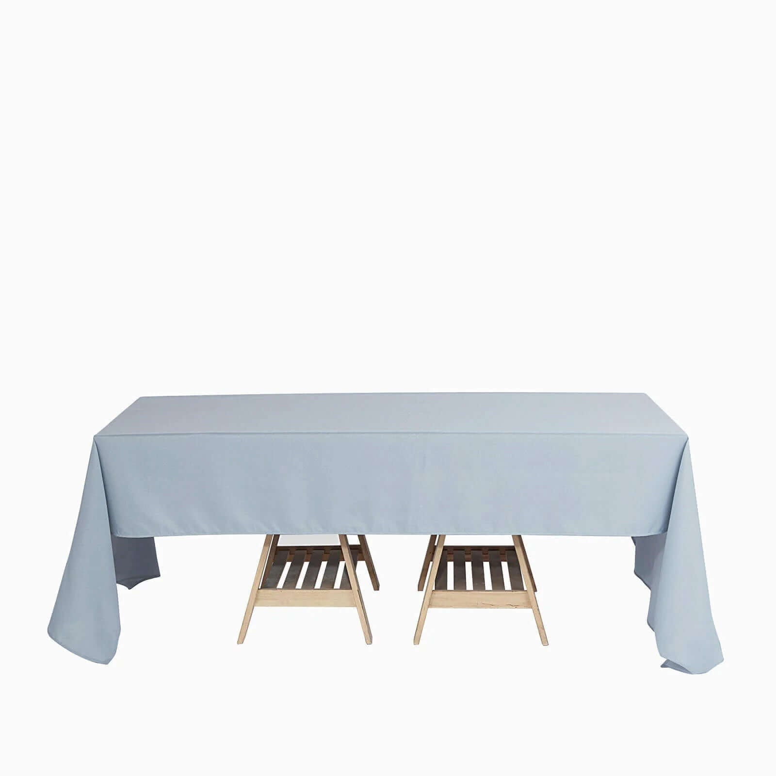 Polyester 60"x126" Rectangle Tablecloth Dusty Blue - Wrinkle - Resistant Table Cover - Linen Luxes
