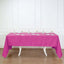Polyester 60"x126" Rectangle Tablecloth Fuchsia - Wrinkle - Resistant Table Cover - Linen Luxes