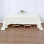 Polyester 60"x126" Rectangle Tablecloth Ivory - Wrinkle - Resistant Design Table Cover - Linen Luxes