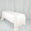 Polyester 60"x126" Rectangle Tablecloth Ivory - Wrinkle - Resistant Design Table Cover - Linen Luxes