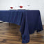 Polyester 60"x126" Rectangle Tablecloth Navy Blue - Wrinkle - Resistant Table Cover - Linen Luxes