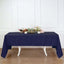 Polyester 60"x126" Rectangle Tablecloth Navy Blue - Wrinkle - Resistant Table Cover - Linen Luxes