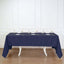 Polyester 60"x126" Rectangle Tablecloth Navy Blue - Wrinkle - Resistant Table Cover - Linen Luxes
