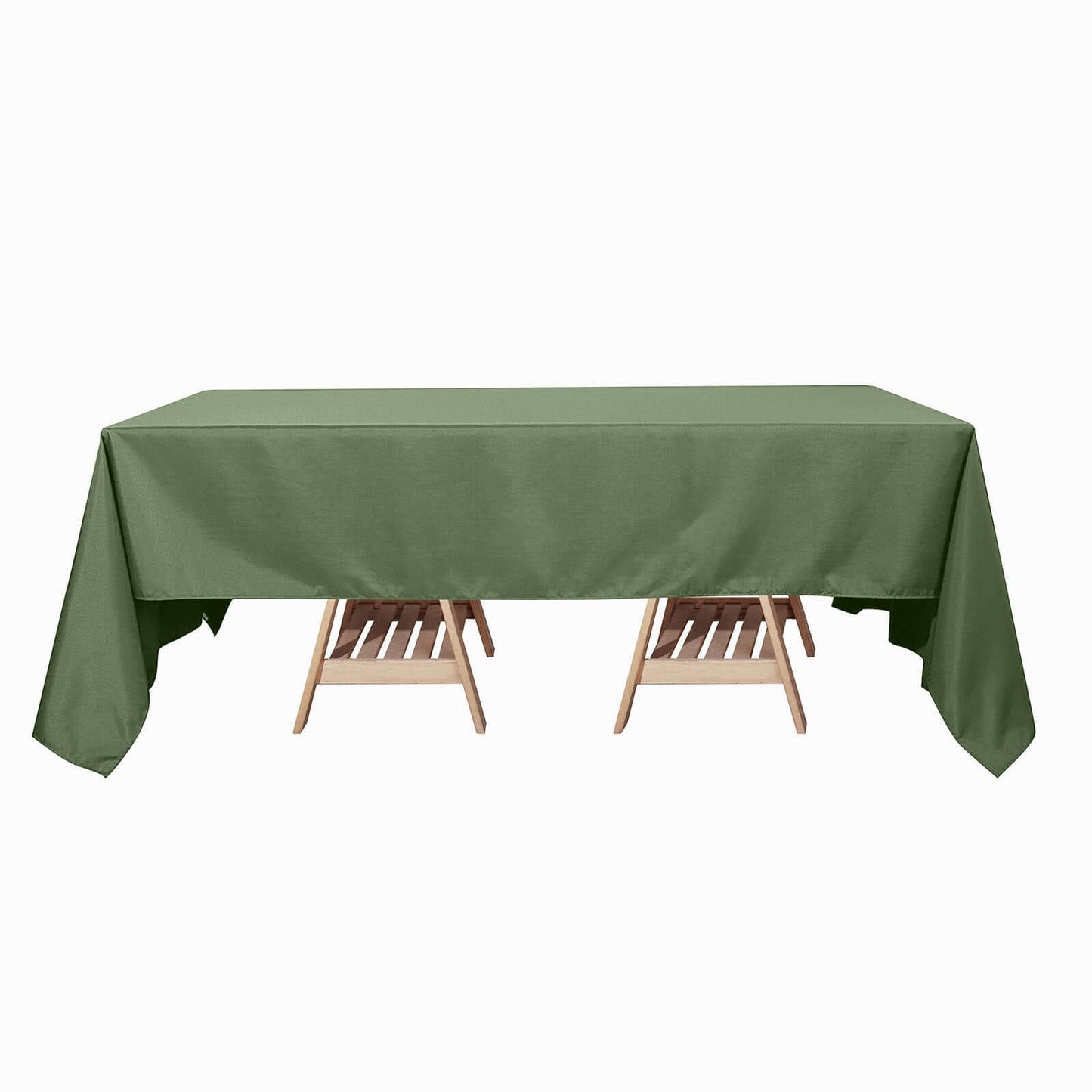 Polyester 60"x126" Rectangle Tablecloth Olive Green - Wrinkle - Resistant Table Cover - Linen Luxes