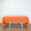 Polyester 60"x126" Rectangle Tablecloth Orange - Wrinkle - Resistant Table Cover - Linen Luxes
