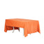 Polyester 60"x126" Rectangle Tablecloth Orange - Wrinkle - Resistant Table Cover - Linen Luxes