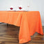 Polyester 60"x126" Rectangle Tablecloth Orange - Wrinkle - Resistant Table Cover - Linen Luxes