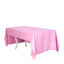 Polyester 60"x126" Rectangle Tablecloth Pink - Wrinkle - Resistant Table Cover - Linen Luxes