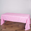 Polyester 60"x126" Rectangle Tablecloth Pink - Wrinkle - Resistant Table Cover - Linen Luxes