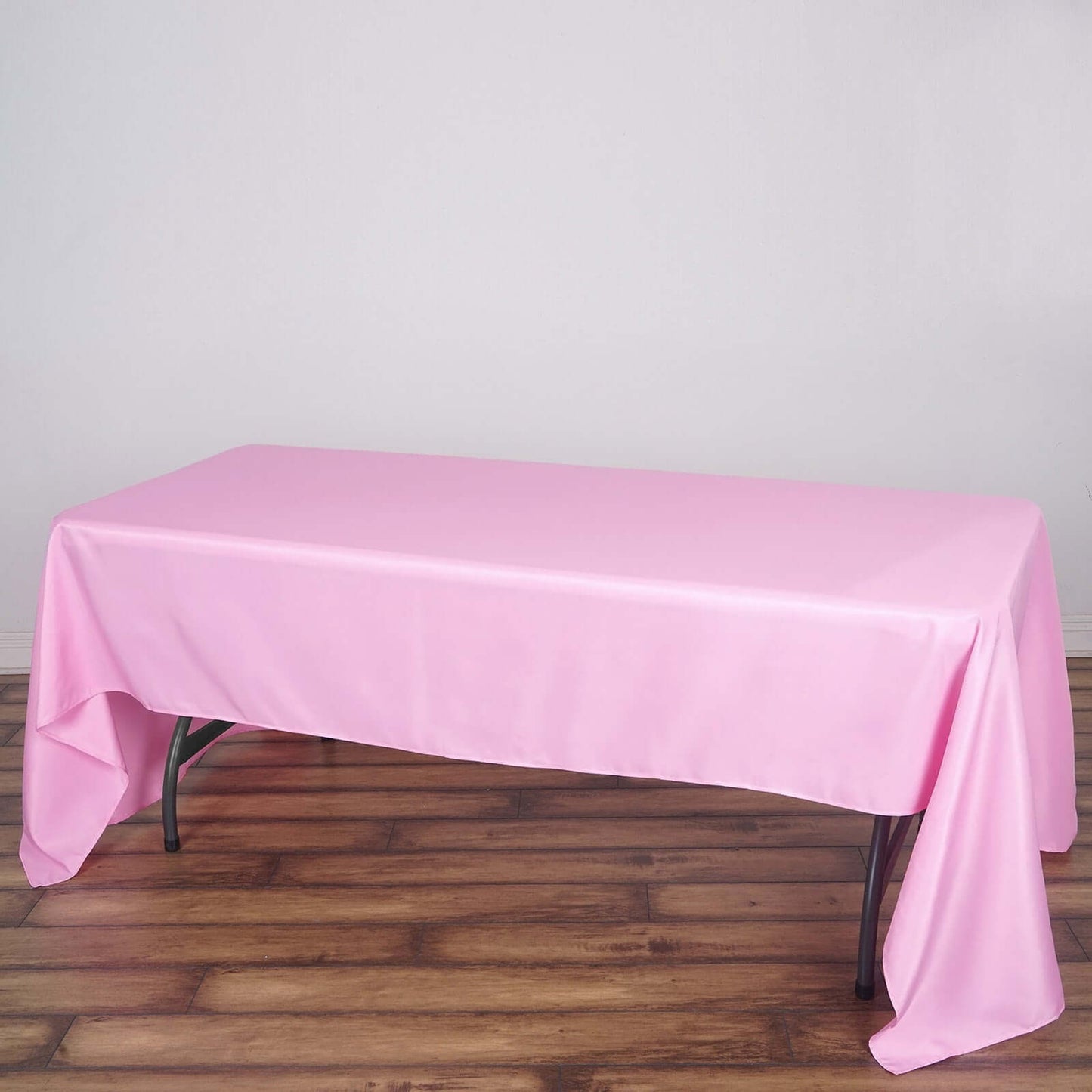 Polyester 60"x126" Rectangle Tablecloth Pink - Wrinkle - Resistant Table Cover - Linen Luxes