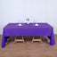 Polyester 60"x126" Rectangle Tablecloth Purple - Wrinkle - Resistant Table Cover - Linen Luxes
