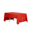 Polyester 60"x126" Rectangle Tablecloth Red - Wrinkle - Resistant Table Cover - Linen Luxes