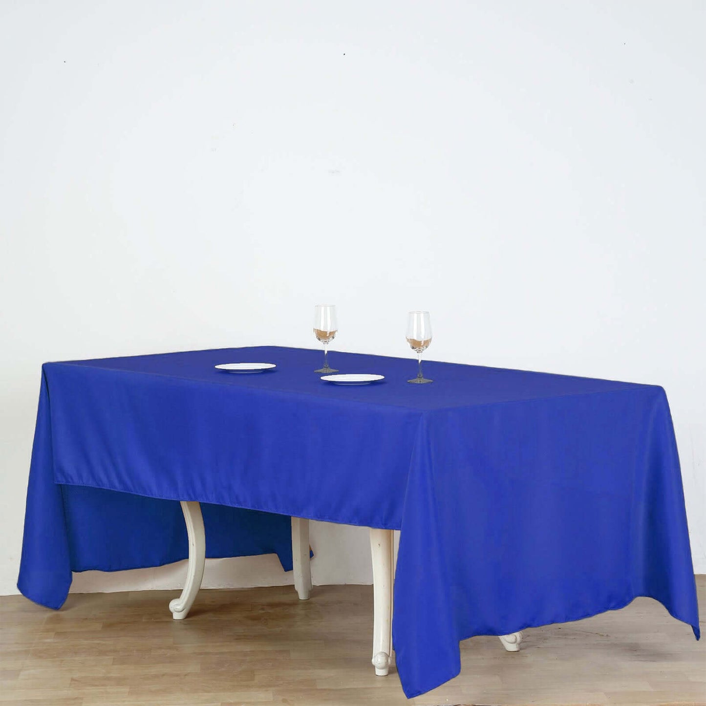 Polyester 60"x126" Rectangle Tablecloth Royal Blue - Wrinkle - Resistant Table Cover - Linen Luxes