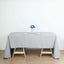 Polyester 60"x126" Rectangle Tablecloth Silver - Wrinkle - Resistant Table Cover - Linen Luxes