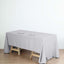 Polyester 60"x126" Rectangle Tablecloth Silver - Wrinkle - Resistant Table Cover - Linen Luxes