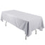 Polyester 60"x126" Rectangle Tablecloth Silver - Wrinkle - Resistant Table Cover - Linen Luxes