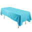 Polyester 60"x126" Rectangle Tablecloth Turquoise - Wrinkle - Resistant Table Cover - Linen Luxes