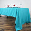 Polyester 60"x126" Rectangle Tablecloth Turquoise - Wrinkle - Resistant Table Cover - Linen Luxes